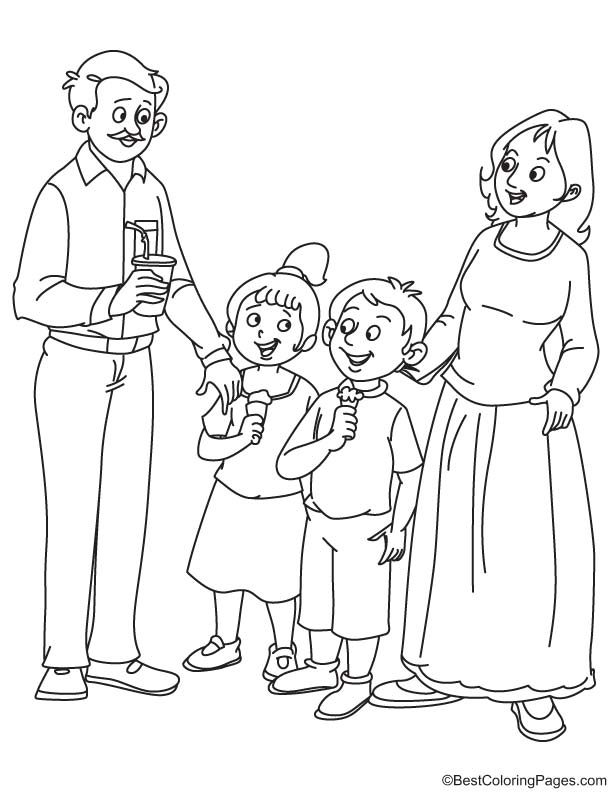 130+ Family Coloring Pages: Celebrate Togetherness 87