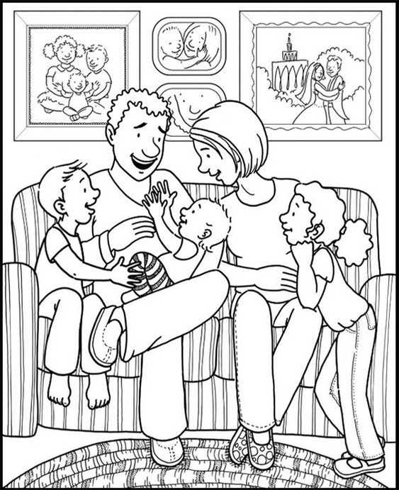 130+ Family Coloring Pages: Celebrate Togetherness 98