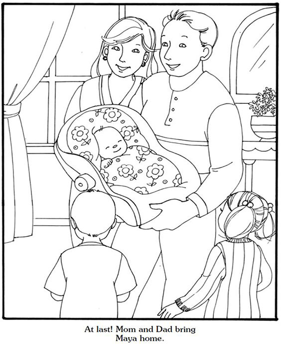 130+ Family Coloring Pages: Celebrate Togetherness 99