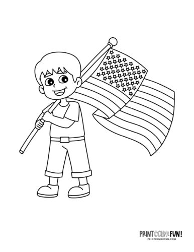 160 American Flag Coloring Pages: Stars, Stripes, and Colors 126