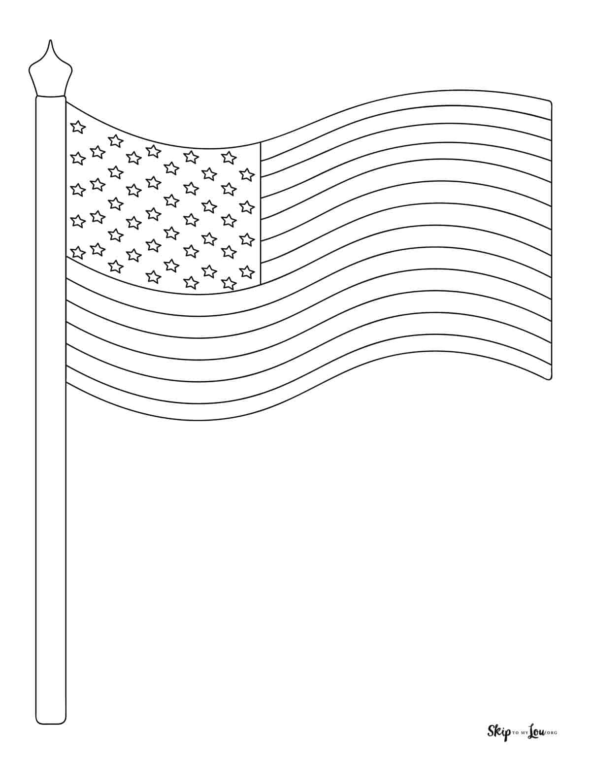 160 American Flag Coloring Pages: Stars, Stripes, and Colors 19