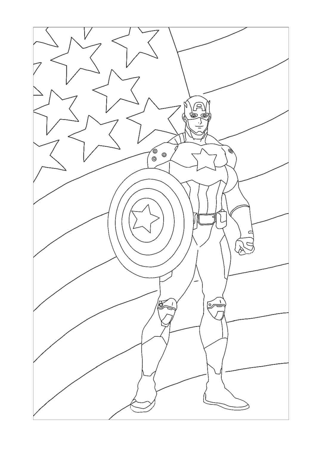 160 American Flag Coloring Pages: Stars, Stripes, and Colors 26