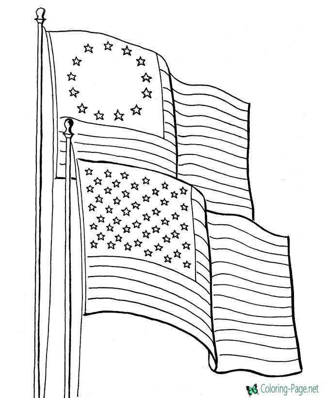 160 American Flag Coloring Pages: Stars, Stripes, and Colors 70