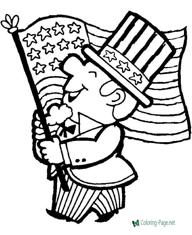 160 American Flag Coloring Pages: Stars, Stripes, and Colors 74