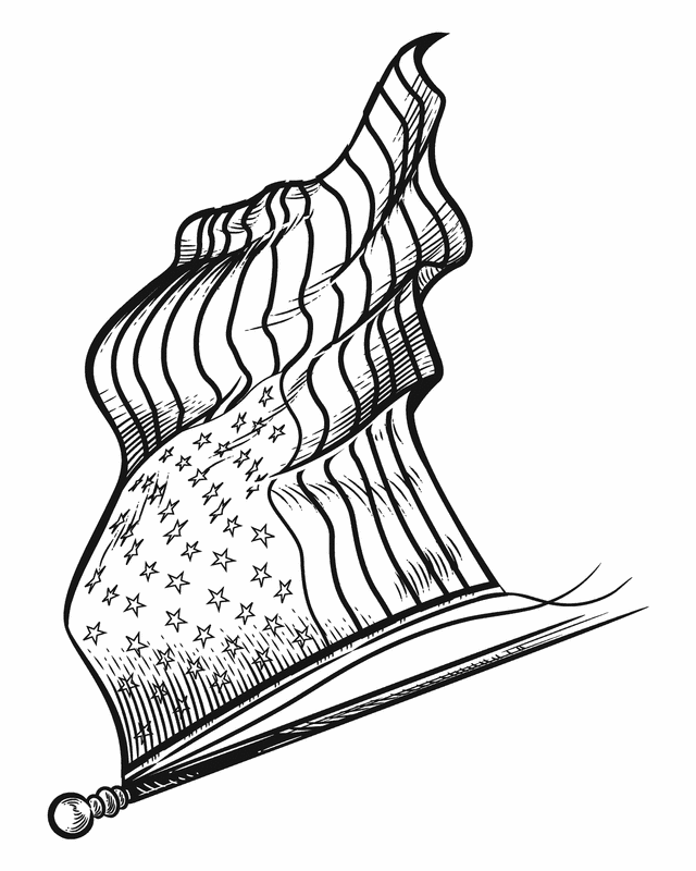 160 American Flag Coloring Pages: Stars, Stripes, and Colors 77