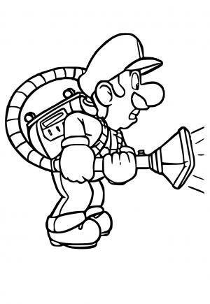 180+ Luigi Coloring Pages: Green-Hatted Adventures Await 143