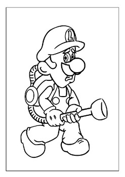 180+ Luigi Coloring Pages: Green-Hatted Adventures Await 157