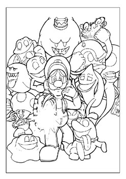 180+ Luigi Coloring Pages: Green-Hatted Adventures Await 158