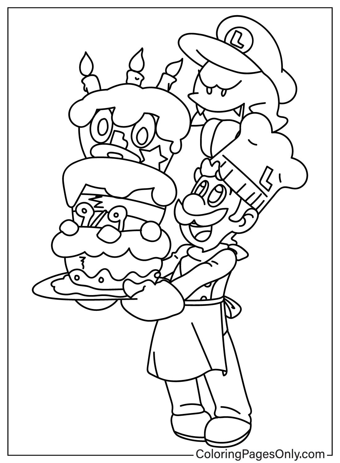 180+ Luigi Coloring Pages: Green-Hatted Adventures Await 162