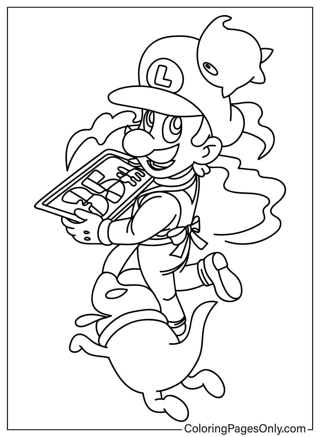 180+ Luigi Coloring Pages: Green-Hatted Adventures Await 20