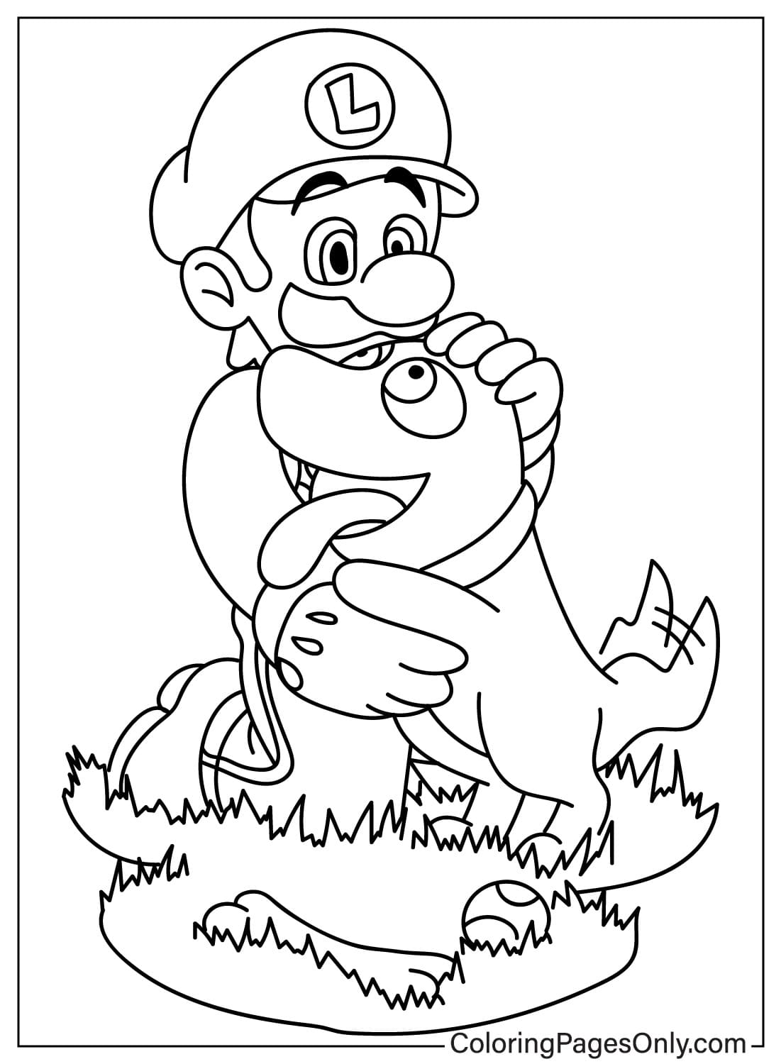 180+ Luigi Coloring Pages: Green-Hatted Adventures Await 24