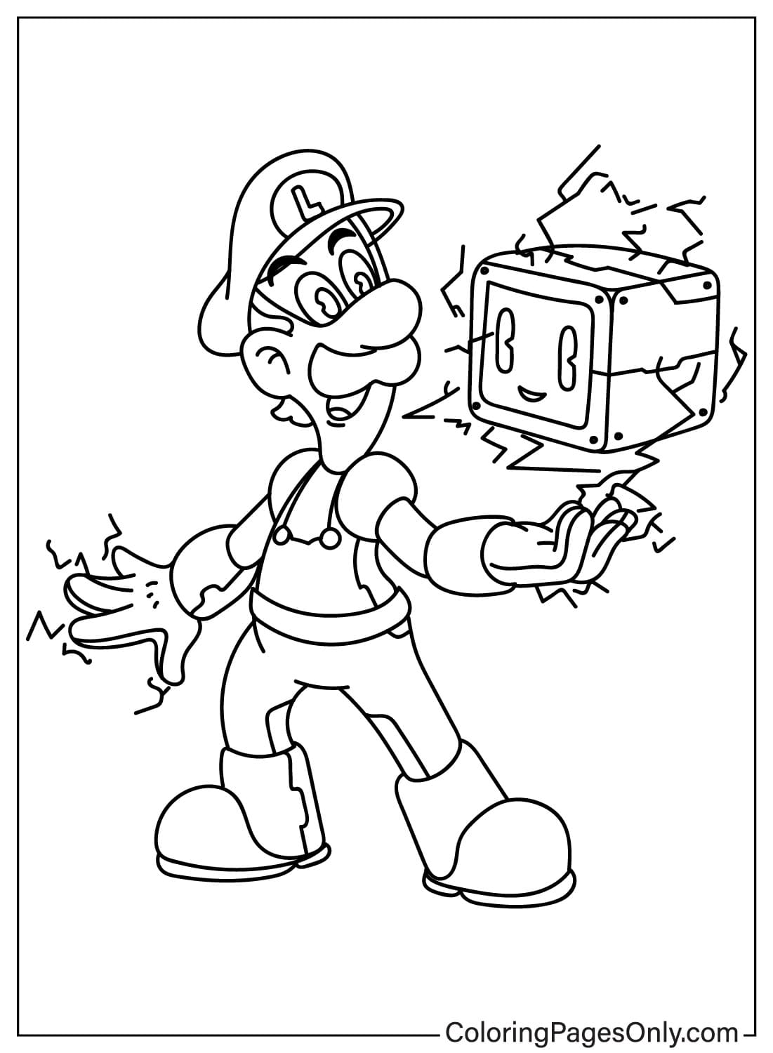 180+ Luigi Coloring Pages: Green-Hatted Adventures Await 25