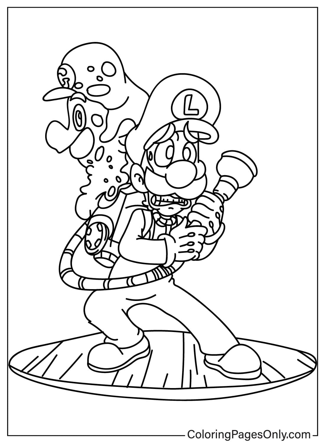 180+ Luigi Coloring Pages: Green-Hatted Adventures Await 26