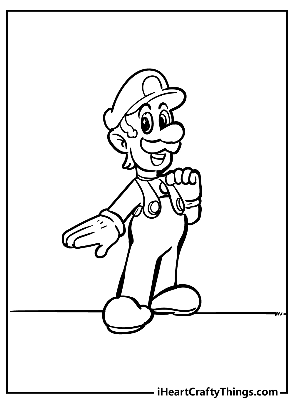 180+ Luigi Coloring Pages: Green-Hatted Adventures Await 28