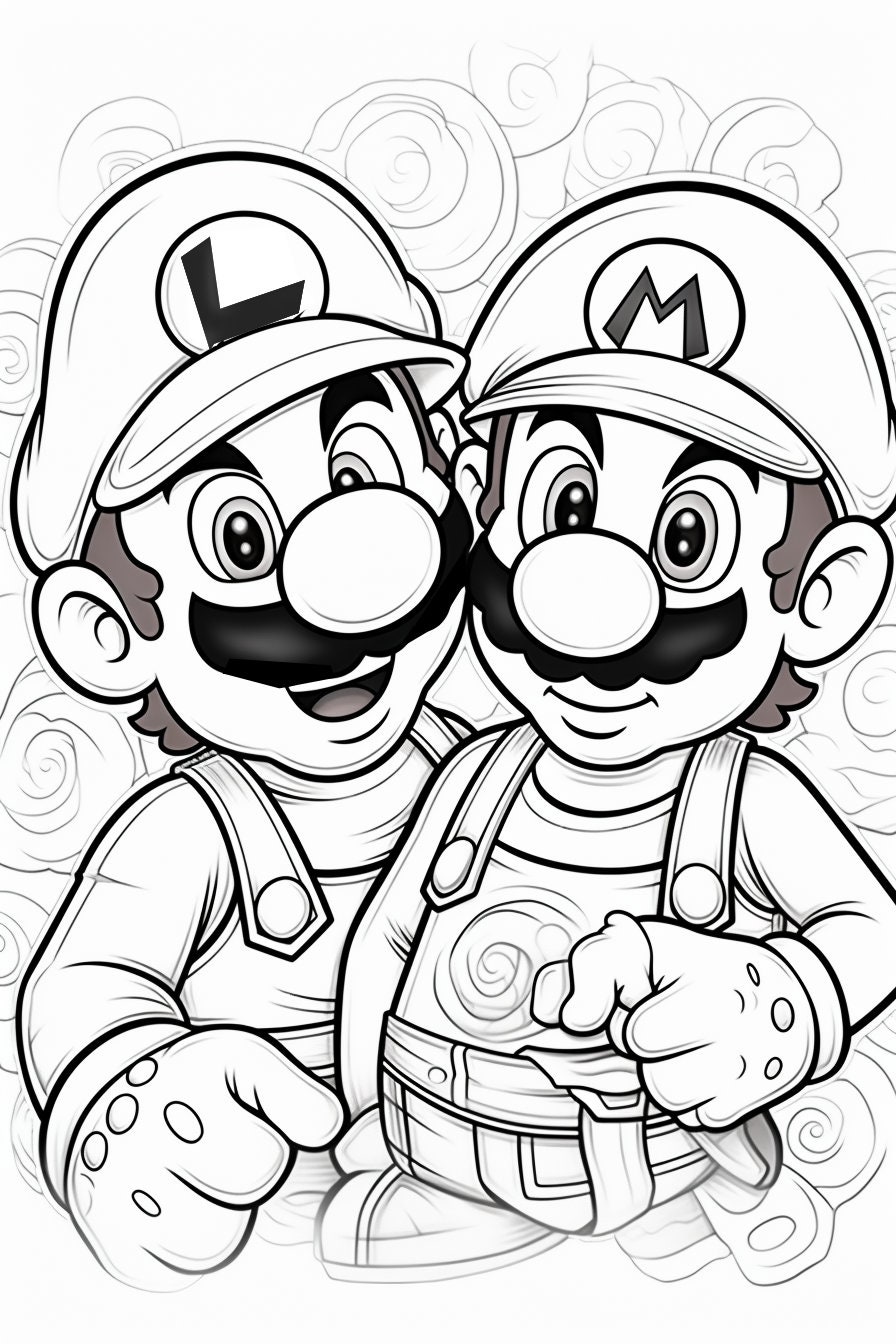 180+ Luigi Coloring Pages: Green-Hatted Adventures Await 31