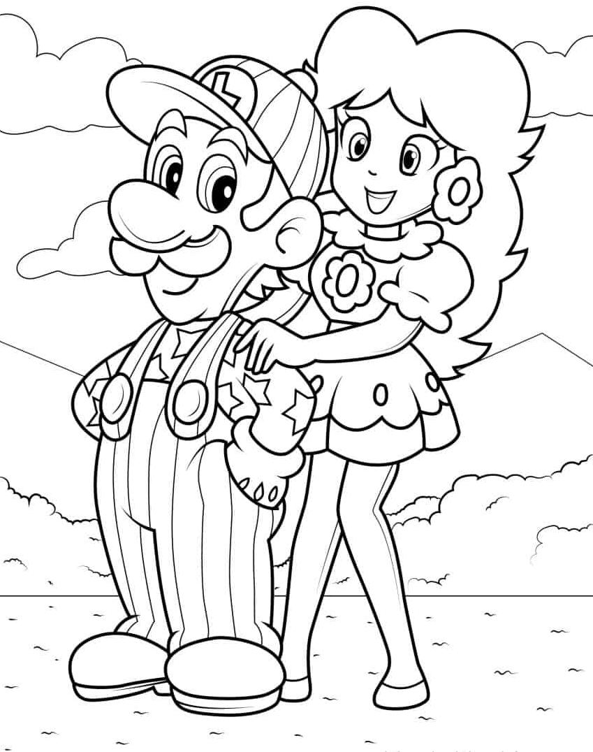 180+ Luigi Coloring Pages: Green-Hatted Adventures Await 39