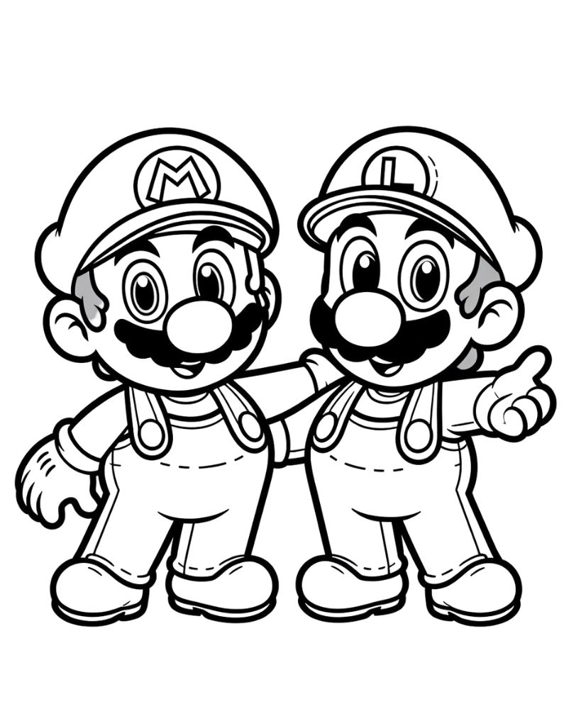 180+ Luigi Coloring Pages: Green-Hatted Adventures Await 41