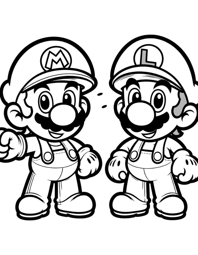 180+ Luigi Coloring Pages: Green-Hatted Adventures Await 44