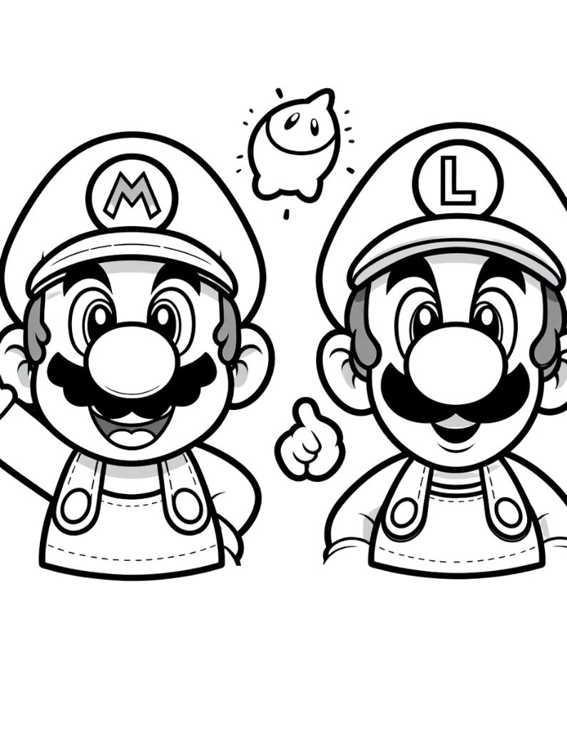 180+ Luigi Coloring Pages: Green-Hatted Adventures Await 45