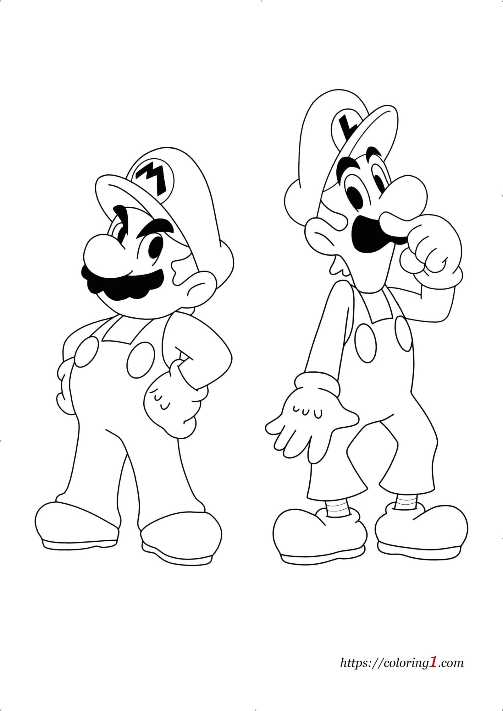 180+ Luigi Coloring Pages: Green-Hatted Adventures Await 5