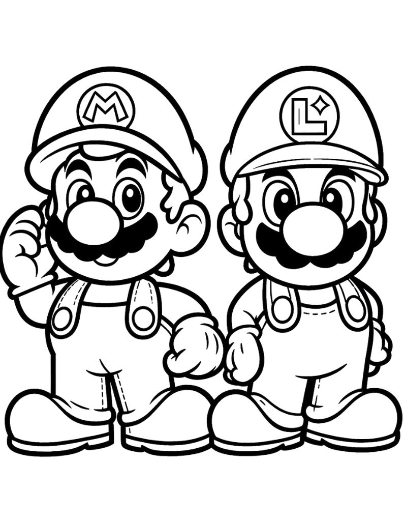 180+ Luigi Coloring Pages: Green-Hatted Adventures Await 50