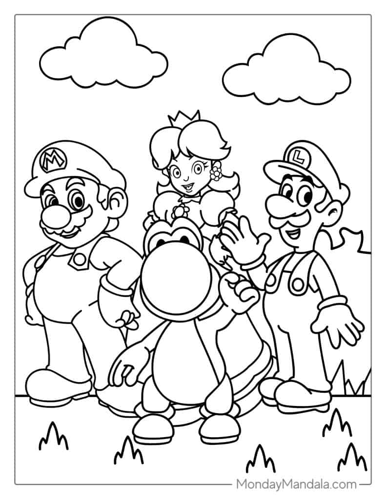 180+ Luigi Coloring Pages: Green-Hatted Adventures Await 53