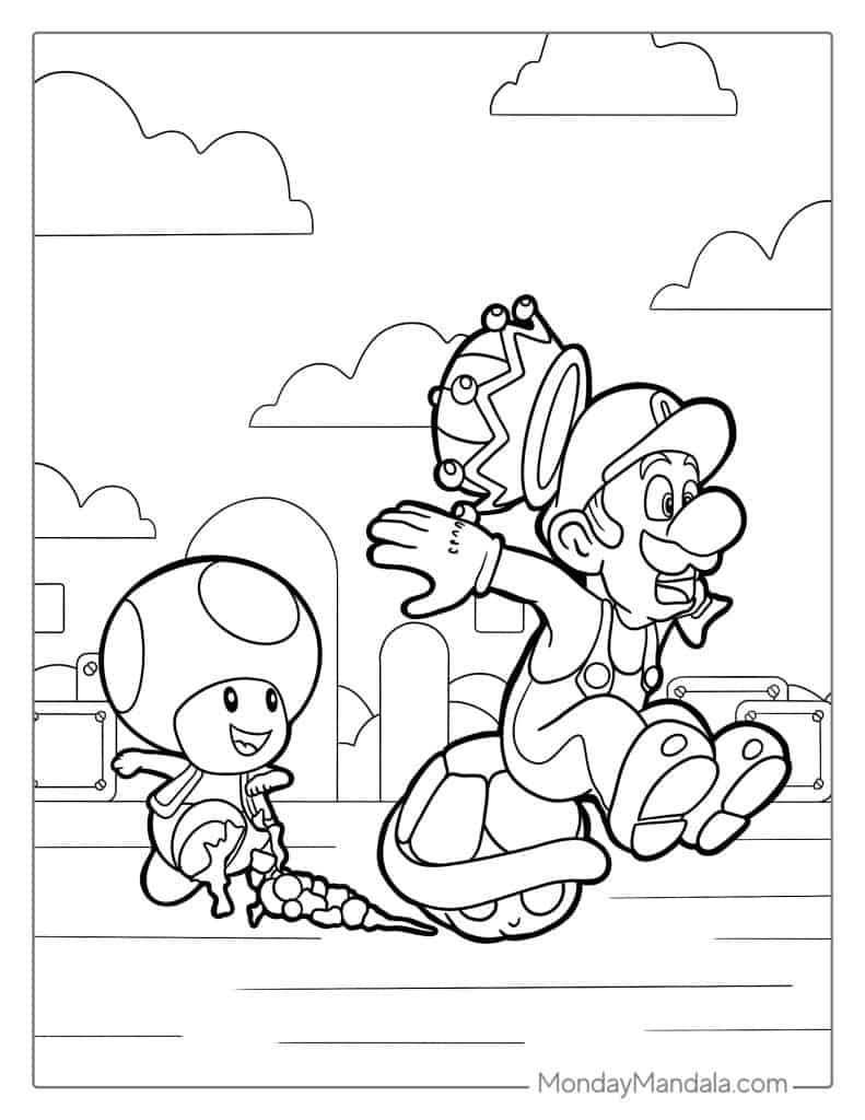 180+ Luigi Coloring Pages: Green-Hatted Adventures Await 56