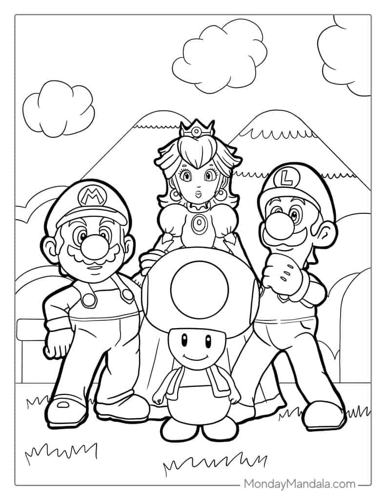 180+ Luigi Coloring Pages: Green-Hatted Adventures Await 62