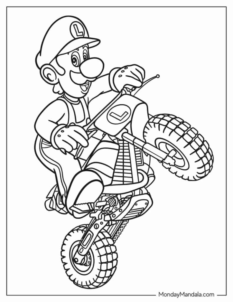 180+ Luigi Coloring Pages: Green-Hatted Adventures Await 65