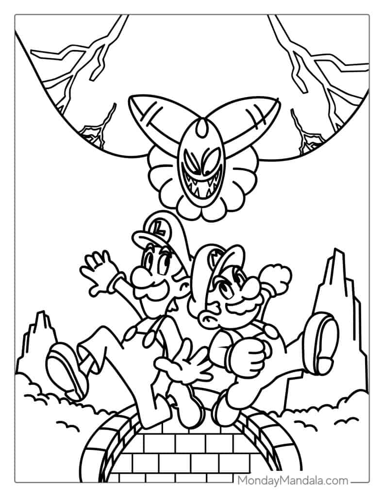 180+ Luigi Coloring Pages: Green-Hatted Adventures Await 69