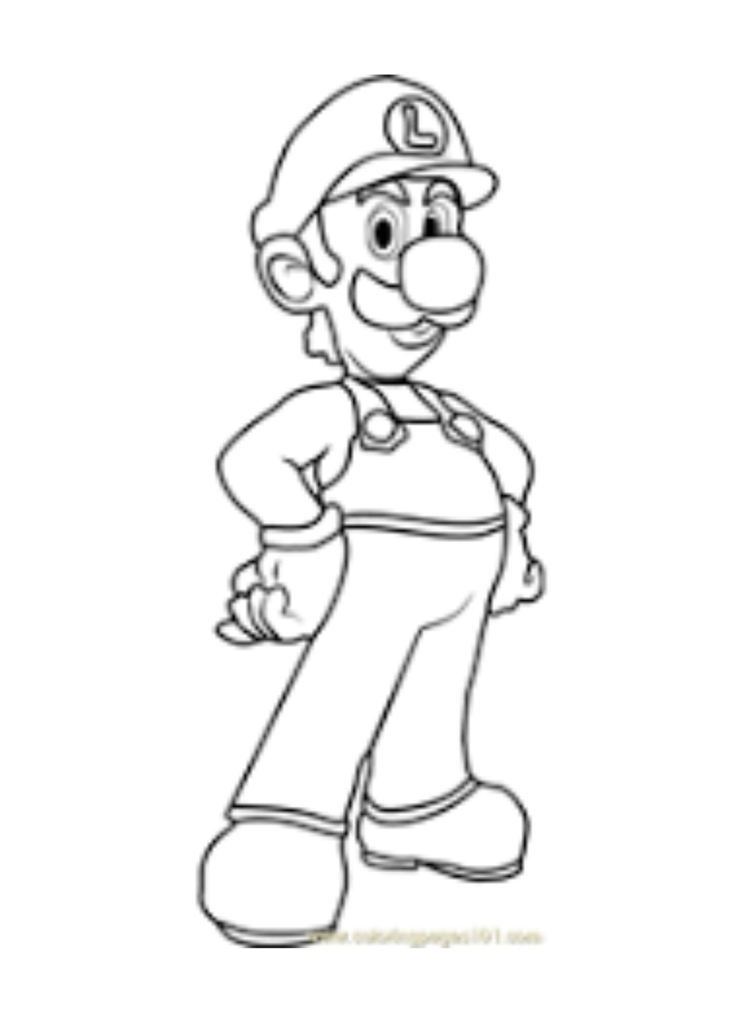 180+ Luigi Coloring Pages: Green-Hatted Adventures Await 8