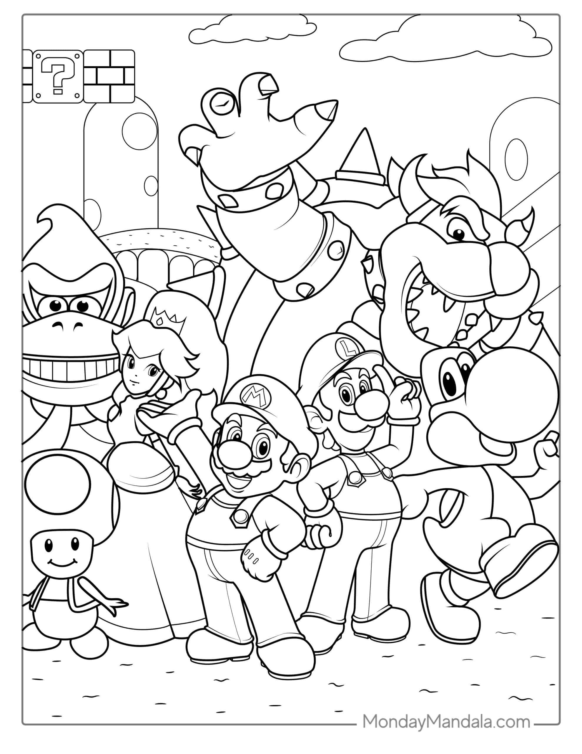 180+ Luigi Coloring Pages: Green-Hatted Adventures Await 85