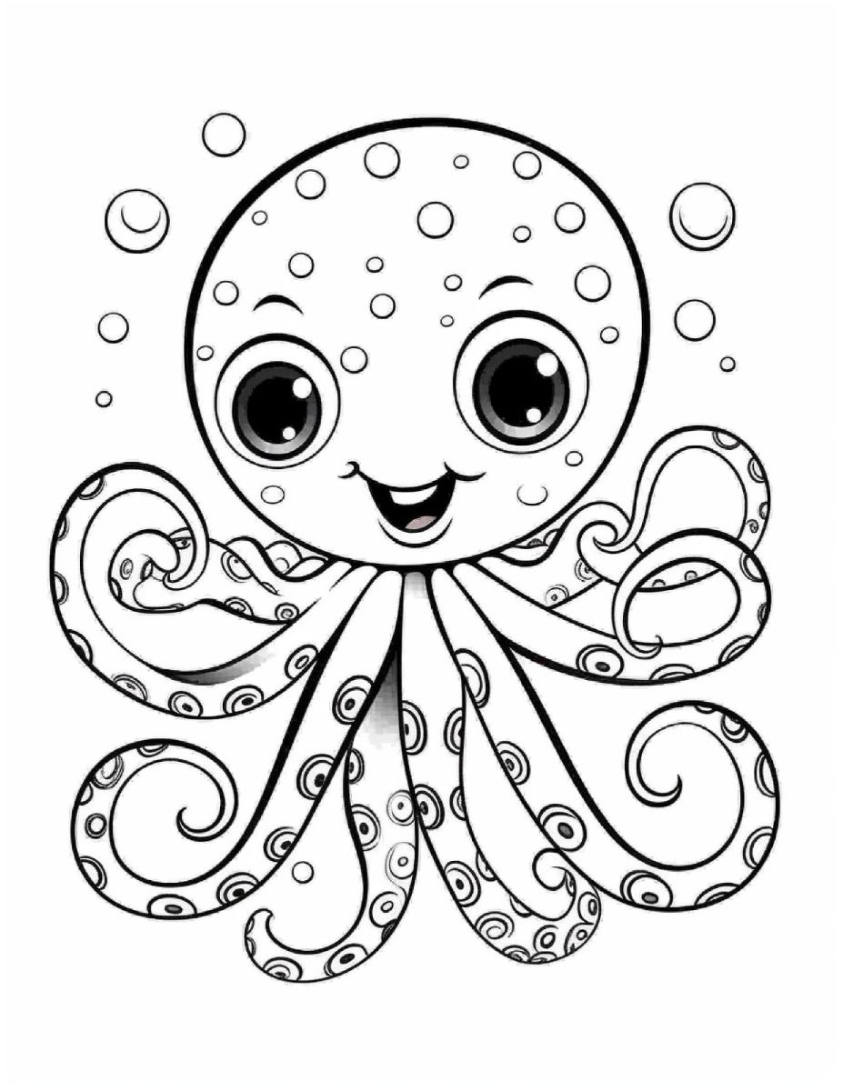 199+ Octopus Coloring Pages FREE Printable 100