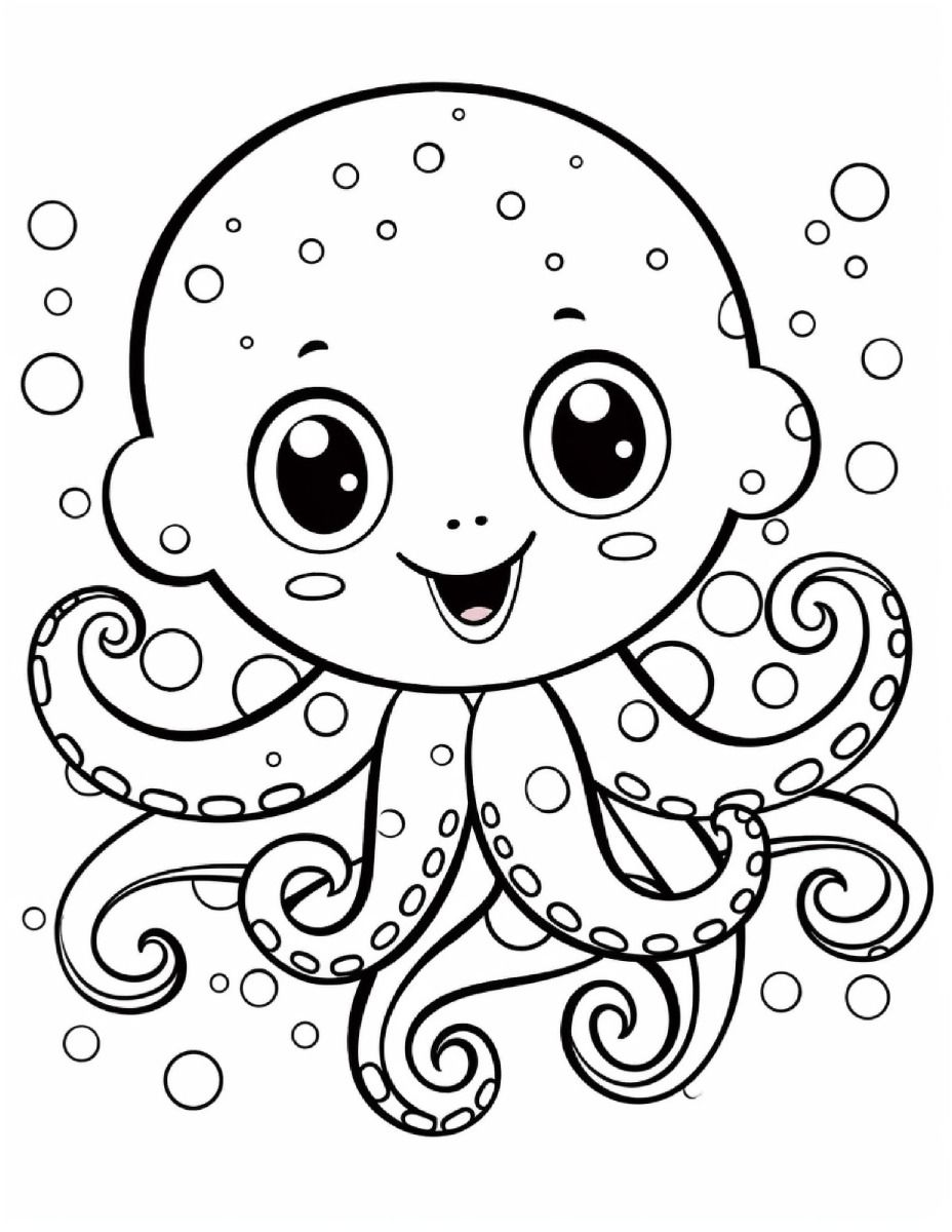 199+ Octopus Coloring Pages FREE Printable 103