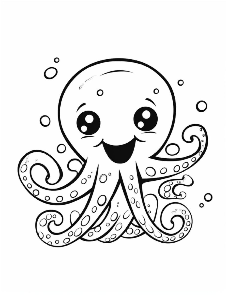 199+ Octopus Coloring Pages FREE Printable 104