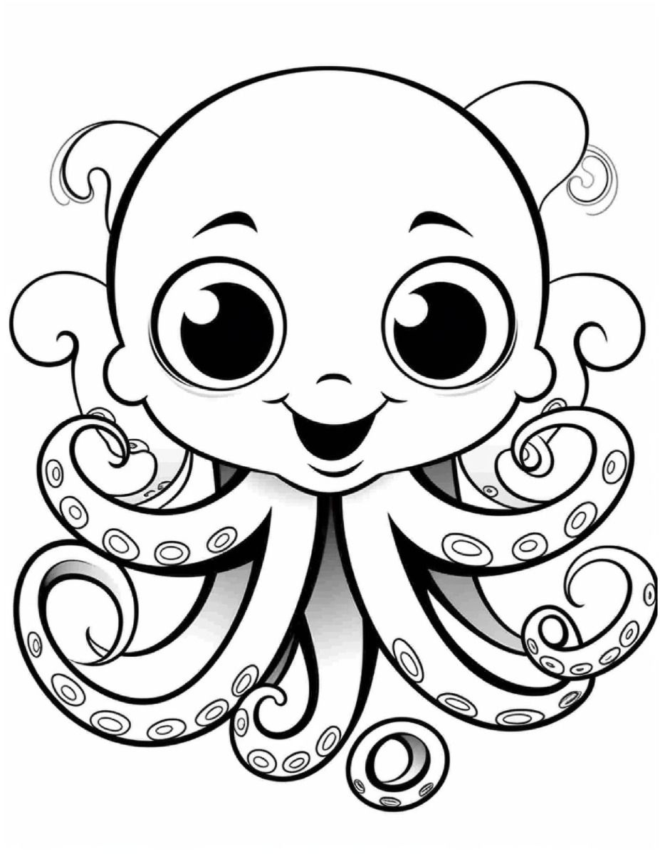 199+ Octopus Coloring Pages FREE Printable 105