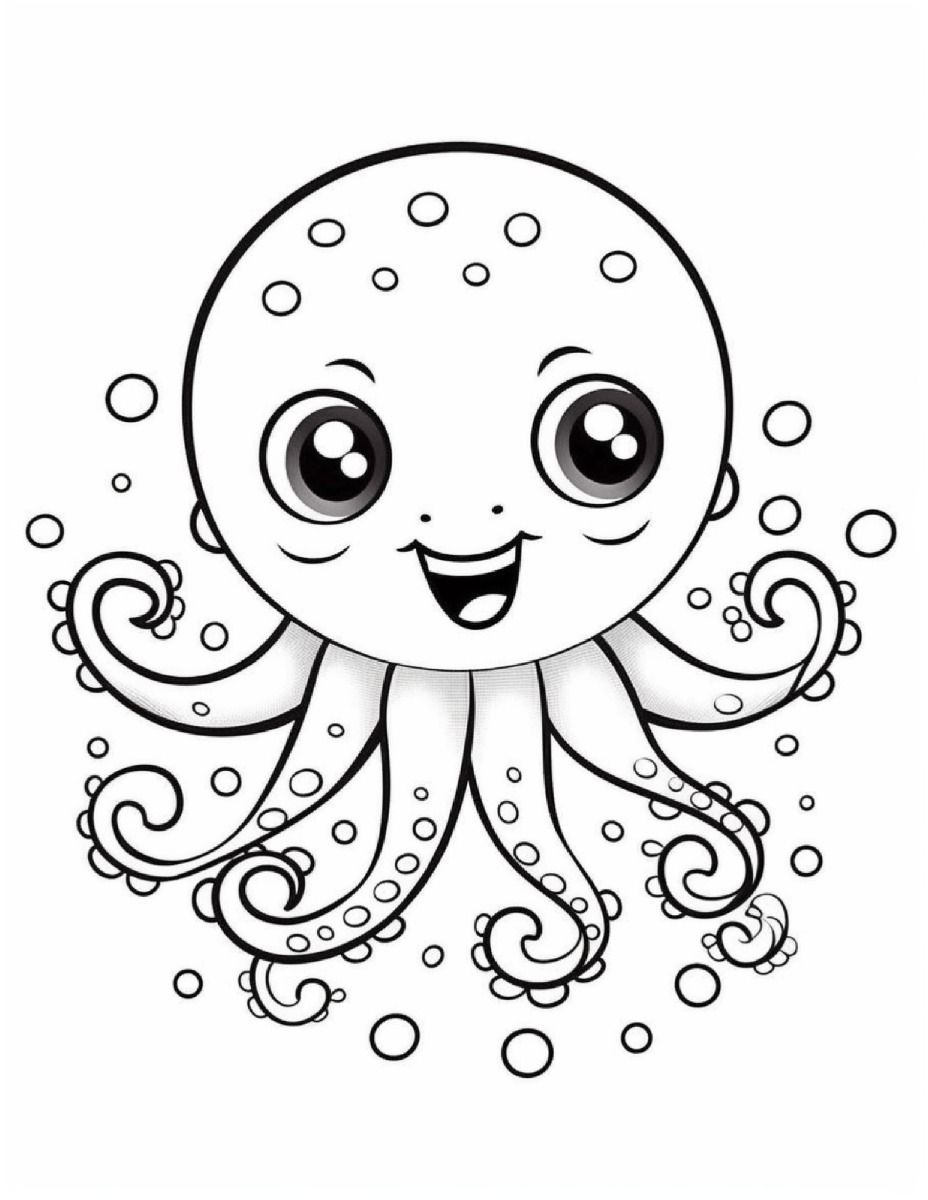 199+ Octopus Coloring Pages FREE Printable 106