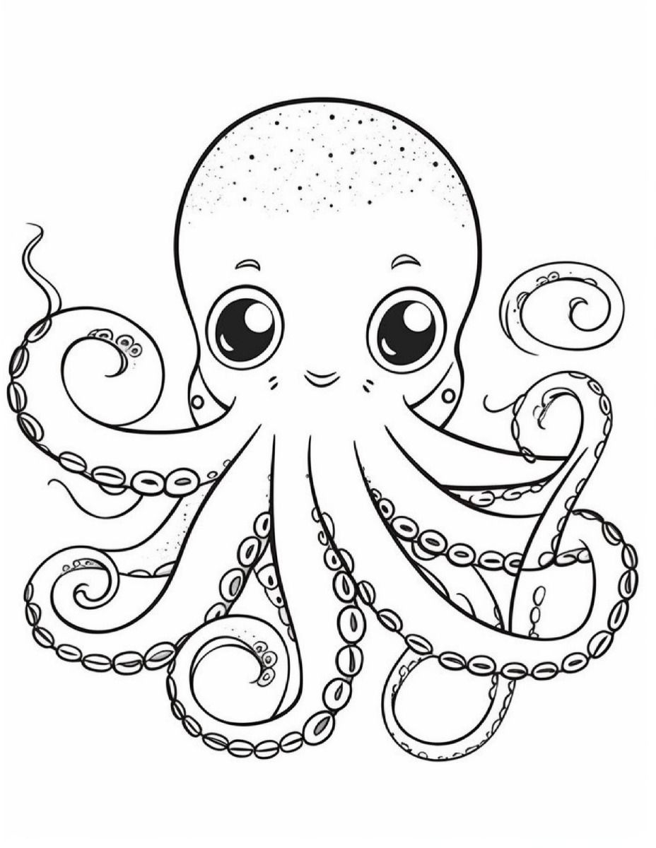 199+ Octopus Coloring Pages FREE Printable 107