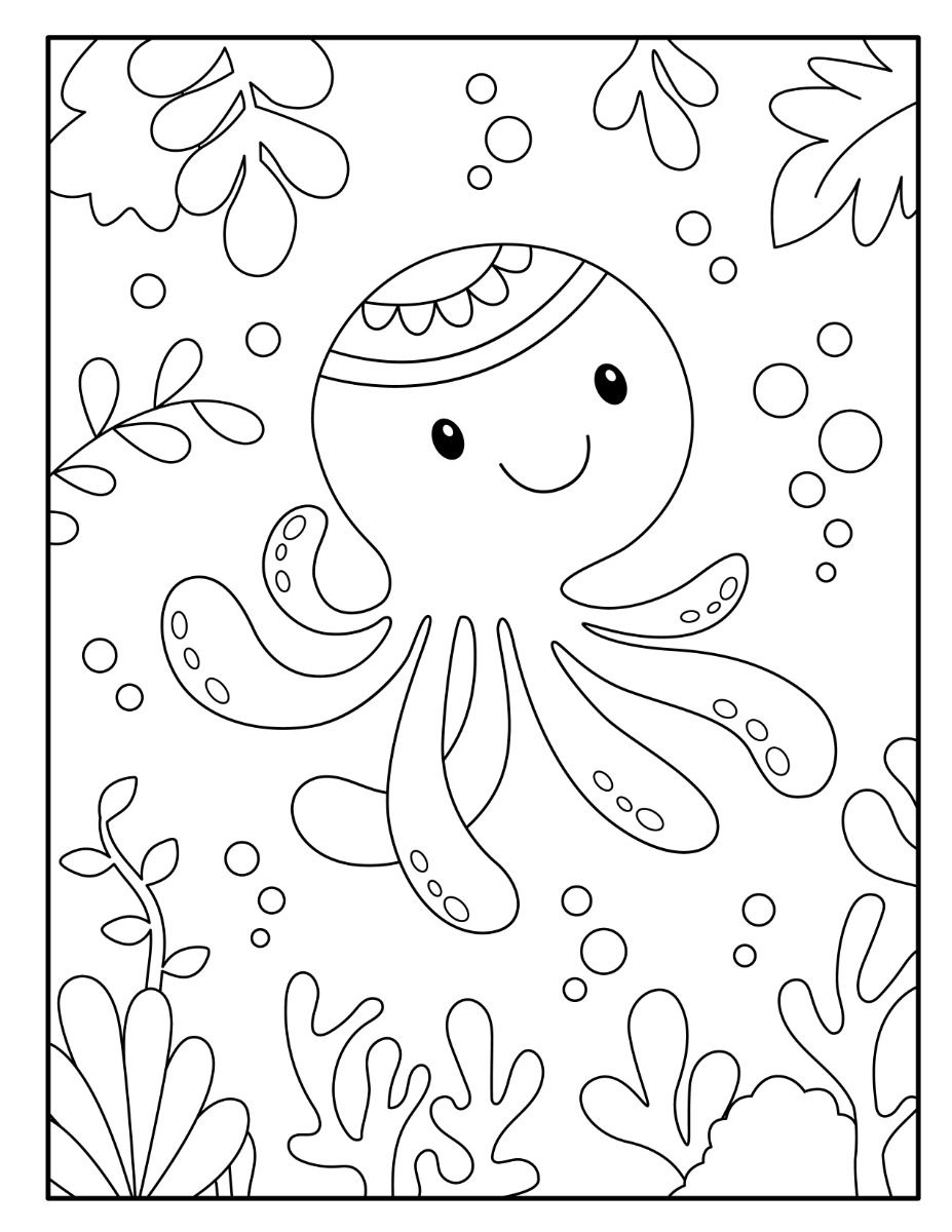 199+ Octopus Coloring Pages FREE Printable 110