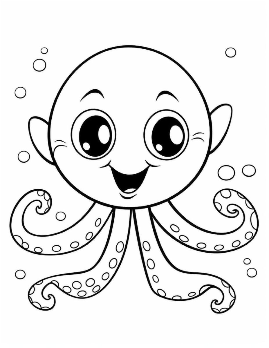 199+ Octopus Coloring Pages FREE Printable 111