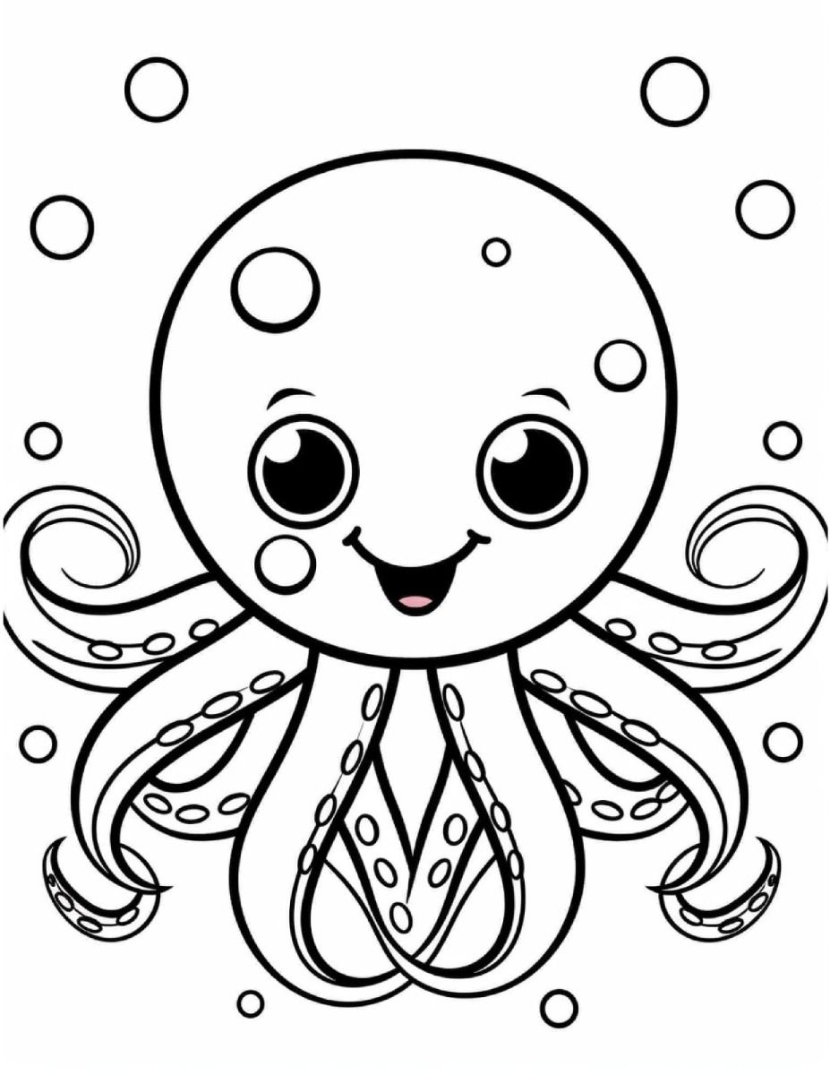 199+ Octopus Coloring Pages FREE Printable 113