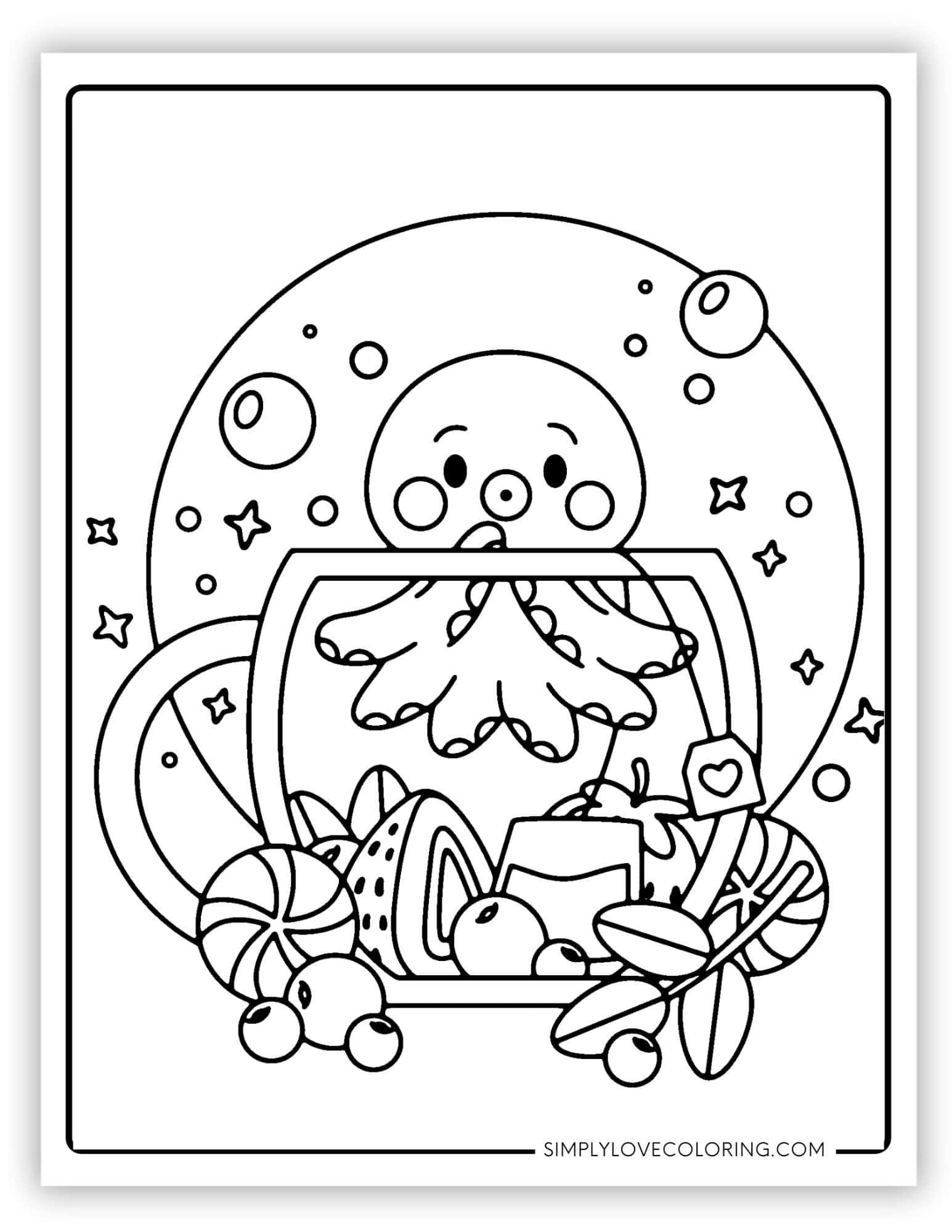 199+ Octopus Coloring Pages FREE Printable 114