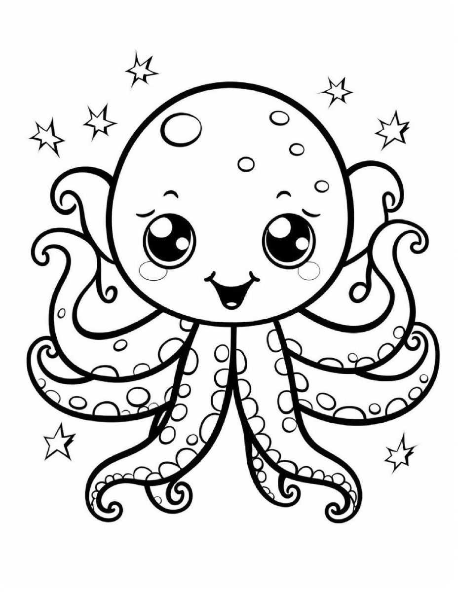 199+ Octopus Coloring Pages FREE Printable 121