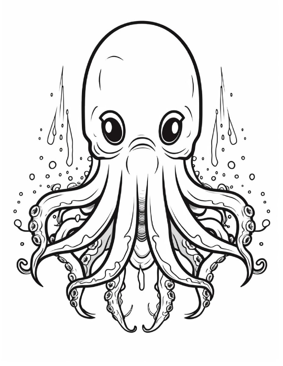 199+ Octopus Coloring Pages FREE Printable 122