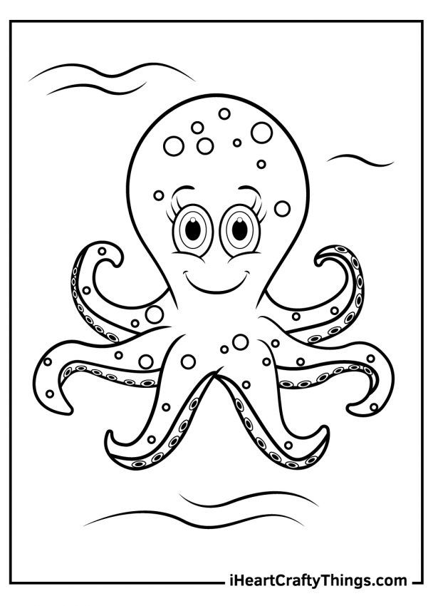 199+ Octopus Coloring Pages FREE Printable 133