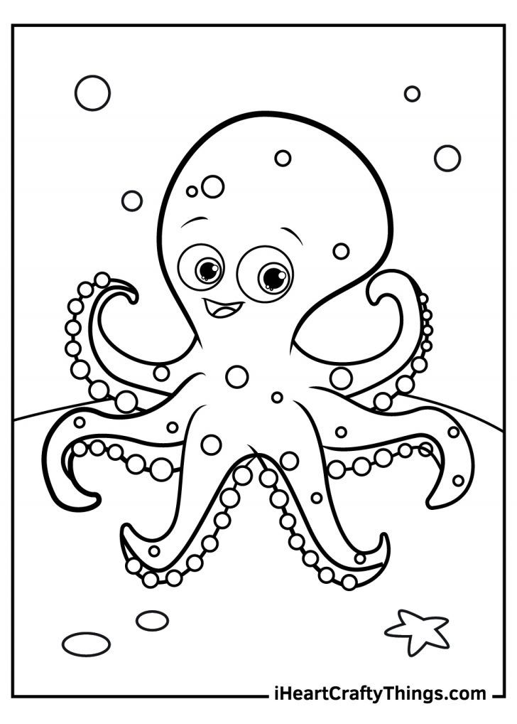 199+ Octopus Coloring Pages FREE Printable 136