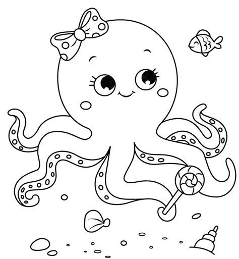 199+ Octopus Coloring Pages FREE Printable 140