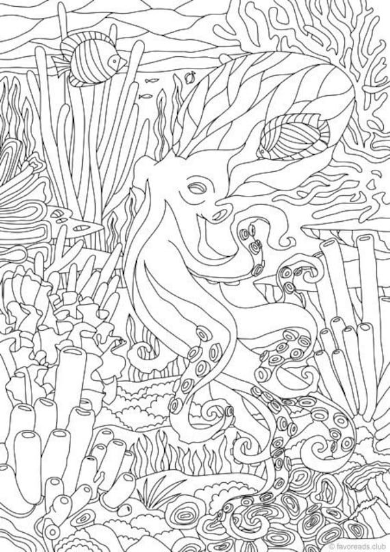 199+ Octopus Coloring Pages FREE Printable 146