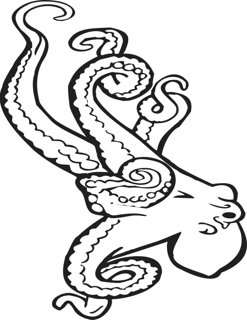 199+ Octopus Coloring Pages FREE Printable 153