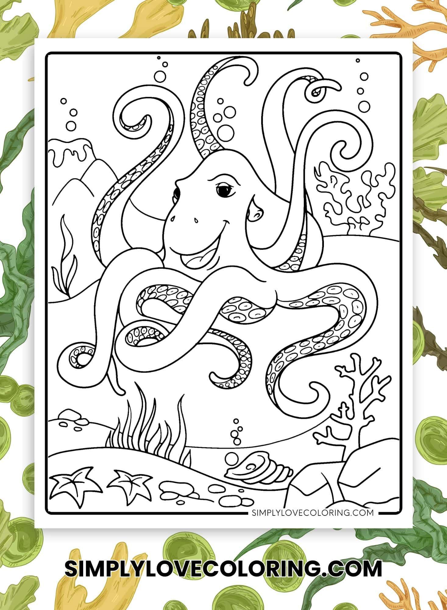 199+ Octopus Coloring Pages FREE Printable 156